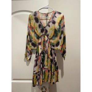 Anthropologie Tereza Tie-Dye Mini Dress by Bl-nk